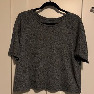 Eileen Fisher Charcoal Short Sleeve Top